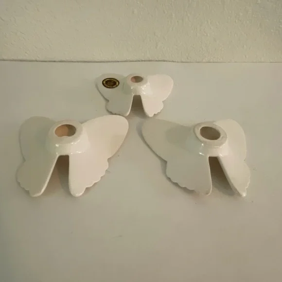 Vintage Lasting Products Porcelain Butterflies Wall Decor Cottage Gallery Wall - Picture 8 of 15